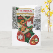 Personalisieren Sie die Weihnachtskarte für den Fa Karte (Gelbe Blume)