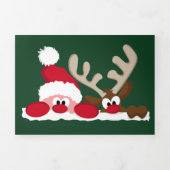 Personalisieren Sie die Weihnachtskarte mit dem dr Dreifach Gefaltete Urlaubskarte (Cover)