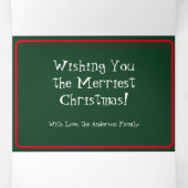 Personalisieren Sie die Weihnachtskarte mit dem dr Dreifach Gefaltete Urlaubskarte (Innenseite Mitte)