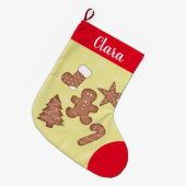Personalisieren Sie die Weihnachtskuchen Großer Weihnachtsstrumpf (Vorderansicht (hängend))
