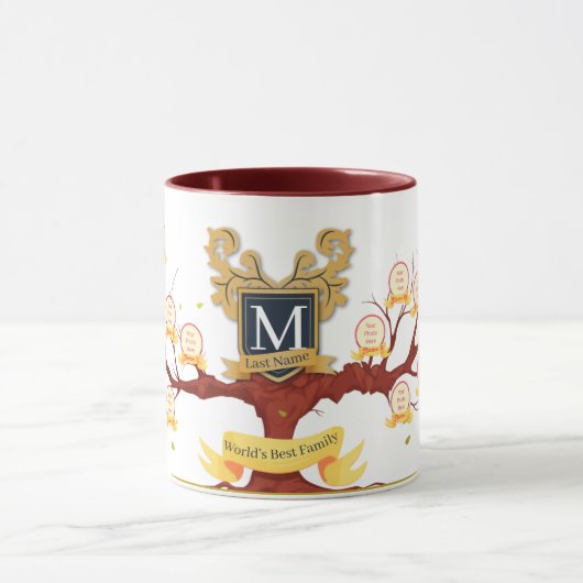 Personalisieren Sie die weltbeste Foto-Collage für Tasse (Zentrum)