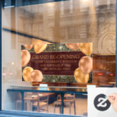 Personalisieren Sie die Wiedereröffnung kleiner Ge Fensteraufkleber (Café-Fenster)