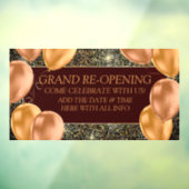 Personalisieren Sie die Wiedereröffnung kleiner Ge Fensteraufkleber (Blatt 3)