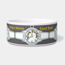 Personalisieren Sie die Zeit des Hundes, um graue 