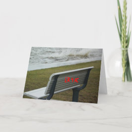 Personalisieren Sie diese Bench Card Feiertagskarte