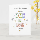 Personalisieren Sie diese BIG 1. Karte (Gelbe Blume)