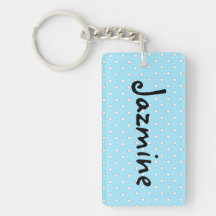 Personalisieren Sie diese Blue & White Polka Dot S