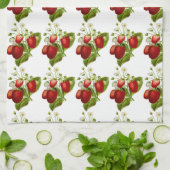 Personalisieren Sie diese Erdbeeren Muster Küche Geschirrtuch (Gefaltet)