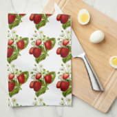 Personalisieren Sie diese Erdbeeren Muster Küche Geschirrtuch (Viertel Falte)