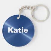 Personalisieren Sie diese ME/CFS Blue Butterfly Ke Schlüsselanhänger (Rückseite)