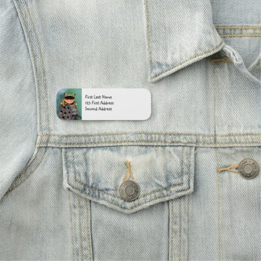 Personalisieren Sie diese Niedliche Froschtierart Namensschild (Beispiel)