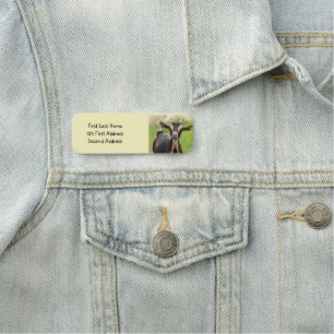 Personalisieren Sie diese Niedliche Zuchtziege Namensschild