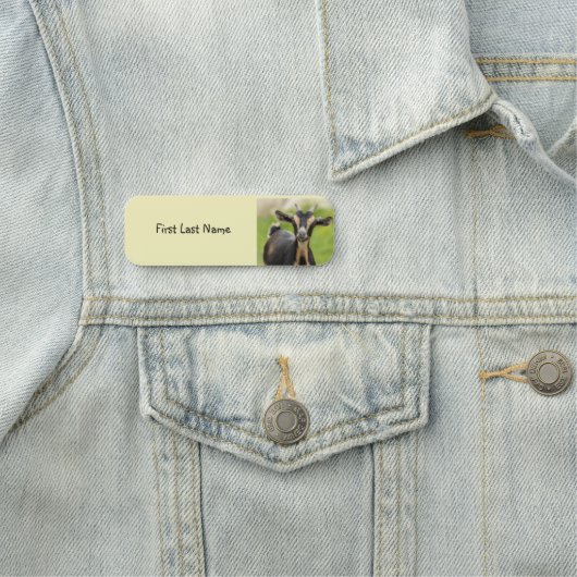 Personalisieren Sie diese Niedliche Zuchtziege Namensschild (Beispiel)