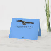 Personalisieren Sie diese Osprey Bird Grußkarte Karte (Rückseite)