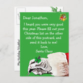 Personalisieren Sie diese Postkarte für den Weihna (Vorne/Hinten)