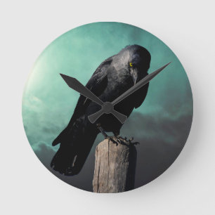 Personalisieren Sie diese primitive Zeile Runde Wanduhr