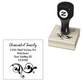 Personalisieren Sie diese stilvolle geblüht Rückse Gummistempel (Stempel)