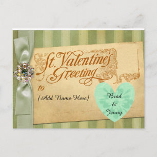 Personalisieren Sie diese Valentinstag-Postkarte Feiertagspostkarte
