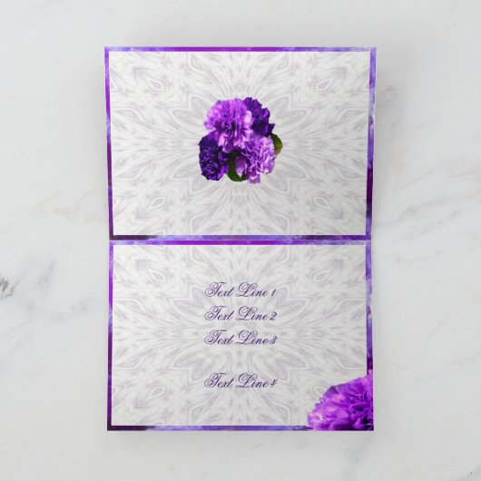 Personalisieren Sie diese Violetskarnelen zum Gebu Karte (Innenseite)