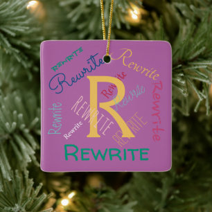 Personalisieren Sie diese Vorlage, Familienname, Keramikornament