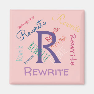 Personalisieren Sie diese Vorlage, Familienname, M Magnet