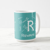Personalisieren Sie diese Vorlage, MONOGRAM, FAMIL Kaffeetasse (VorderseiteRechts)