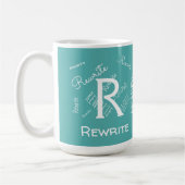 Personalisieren Sie diese Vorlage, MONOGRAM, FAMIL Kaffeetasse (Links)