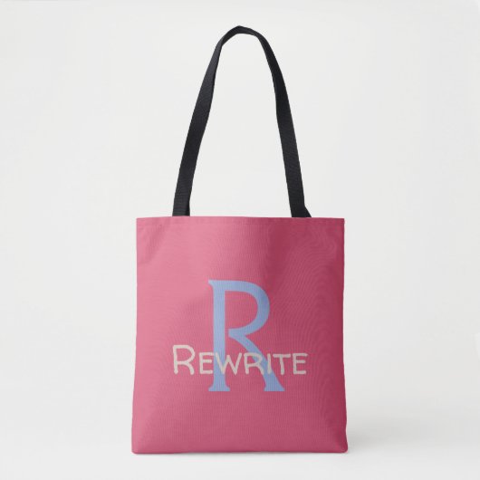 Personalisieren Sie diese Vorlage, MONOGRAM, FAMIL Tasche (Vorderseite)