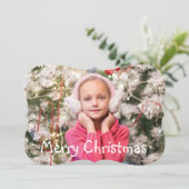 Personalisieren Sie diese wunderbare Weihnachtskar Feiertagskarte (Stehend Vorderseite)