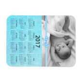 Personalisieren Sie diesen Blue Foto 2017 Mini-Kal Magnet (Horizontal)