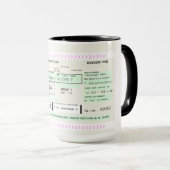 Personalisieren Sie diesen Boarding Pass Coffee Tasse (VorderseiteRechts)