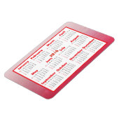 Personalisieren Sie diesen Mini-Kühlschrank-Kalend Magnet (Linke Seite)