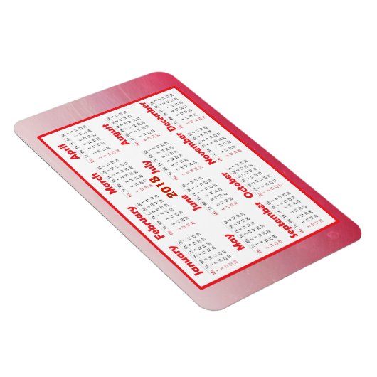 Personalisieren Sie diesen Mini-Kühlschrank-Kalend Magnet (Rechte Seite)