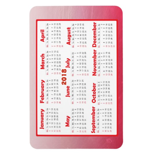 Personalisieren Sie diesen Mini-Kühlschrank-Kalend Magnet (Vertikal)