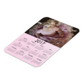 Personalisieren Sie diesen Pink-Minikalender 2017 Magnet (Linke Seite)