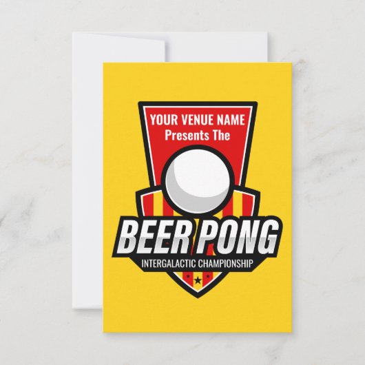 Personalisieren Sie dieses Beer Pong Logo (Vorderseite)