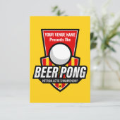 Personalisieren Sie dieses Beer Pong Logo (Stehend Vorderseite)