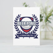 Personalisieren Sie dieses Beer Pong Logo (Stehend Vorderseite)