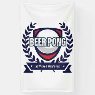 Personalisieren Sie dieses Beer Pong Logo Banner