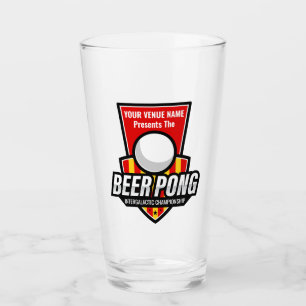 Personalisieren Sie dieses Beer Pong Logo Glas