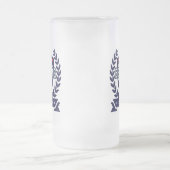 Personalisieren Sie dieses Beer Pong Logo Mattglas Bierglas (Mittel)