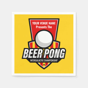 Personalisieren Sie dieses Beer-Pong-Logo Serviette