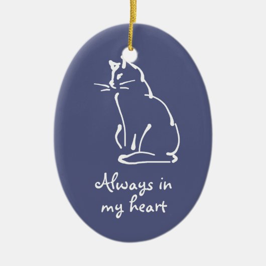 Personalisieren Sie dieses Cat Memorial Ornament (Vorne)
