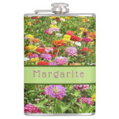 PERSONALISIEREN SIE DIESES FELD FARBIGER BLUME. FLACHMANN (Vorderseite)
