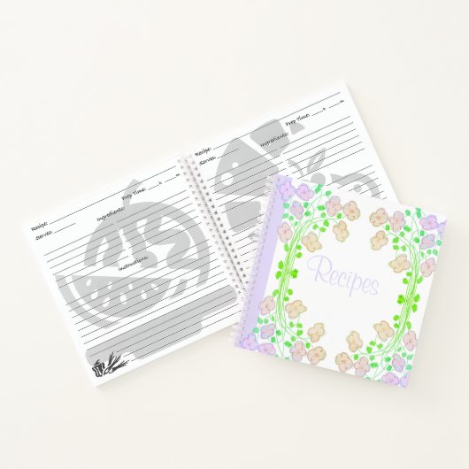 Personalisieren Sie dieses kleine Rezept Buch (Innenseite)