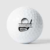 Personalisieren Sie dieses Logo mit Ihrem Namen Golfball (Vorderseite)