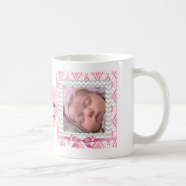 Personalisieren Sie dieses niedliche rosa Gerahmte Kaffeetasse