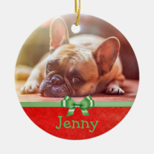 Personalisieren Sie dieses Ornament mit dem Foto d