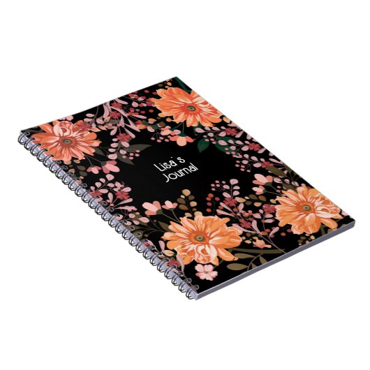 Personalisieren Sie dieses schöne Blumenjournal Notizblock (Rechte Seite)