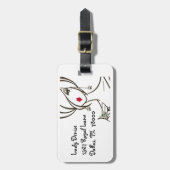 Personalisieren Sie "DIVA" mit martini Gepäckanhänger (Vorderseite vertikal)